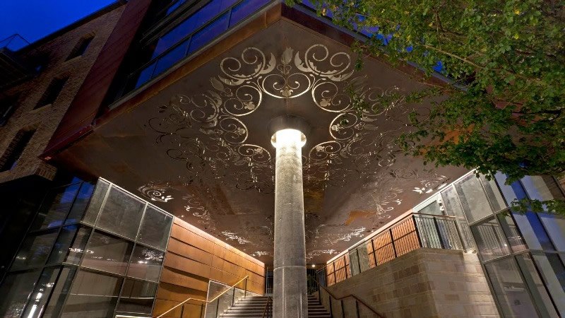 Finished Corten Steel Ceiling