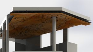 3D Render of Intricate Ceiling Panels