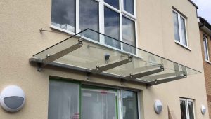 Stainless Steel Canopy with Fixing Bars