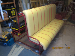 Formed tube upholstered seating