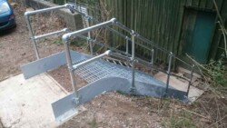 Galvanised Mild Steel Staircase with KeeClamp Handrail