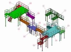3D Drawing of Safety Platforms