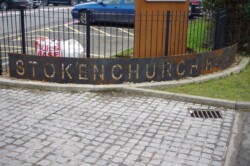 Corten Steel Laser Cut and Rolled Sign