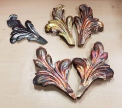 Pressed Leaves in Brass, Copper and Mild Steel