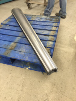 Pressed steel arc channel