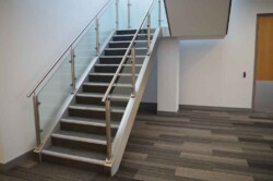 Stainless Steel Handrail with Glass